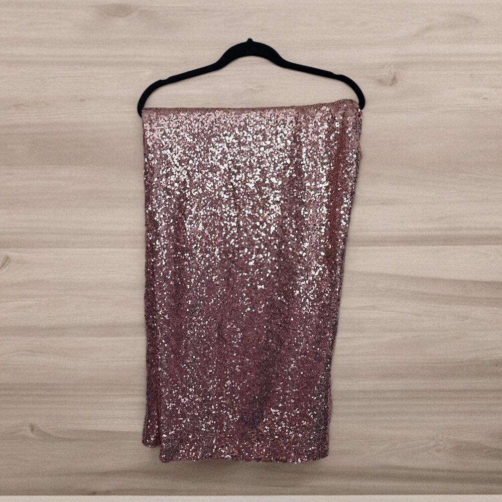 Pull-On Wide Leg Sequin High-Rise Pant - Torrid - Size 5X - NWT - Champagne/Gold - Picture 4 of 7